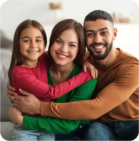 Family dental treatment in Denison, Texas Family receiving affordable dental treatment at Denison Dental in Denison, Texas